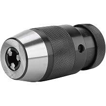 Drill Press Chuck, 1/2" Steel Keyless Drill Chuck, 0-13mm Clamping Capacity B16 Lathe Chuck Self Tightening for Lathe Electric Drill