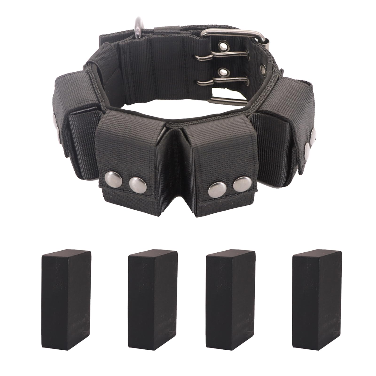 Collar táctico con peso para perro, pesas para entrenamiento y ejercicio, perros pequeños, medianos y grandes