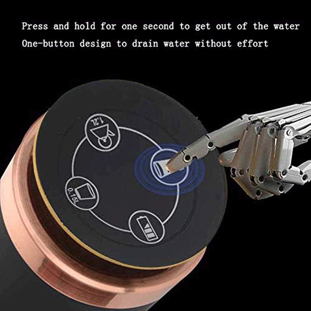 Drinking Water Pump, Charging Automatic Bottle Universal Electric Dispenser, Waterproof LED Button