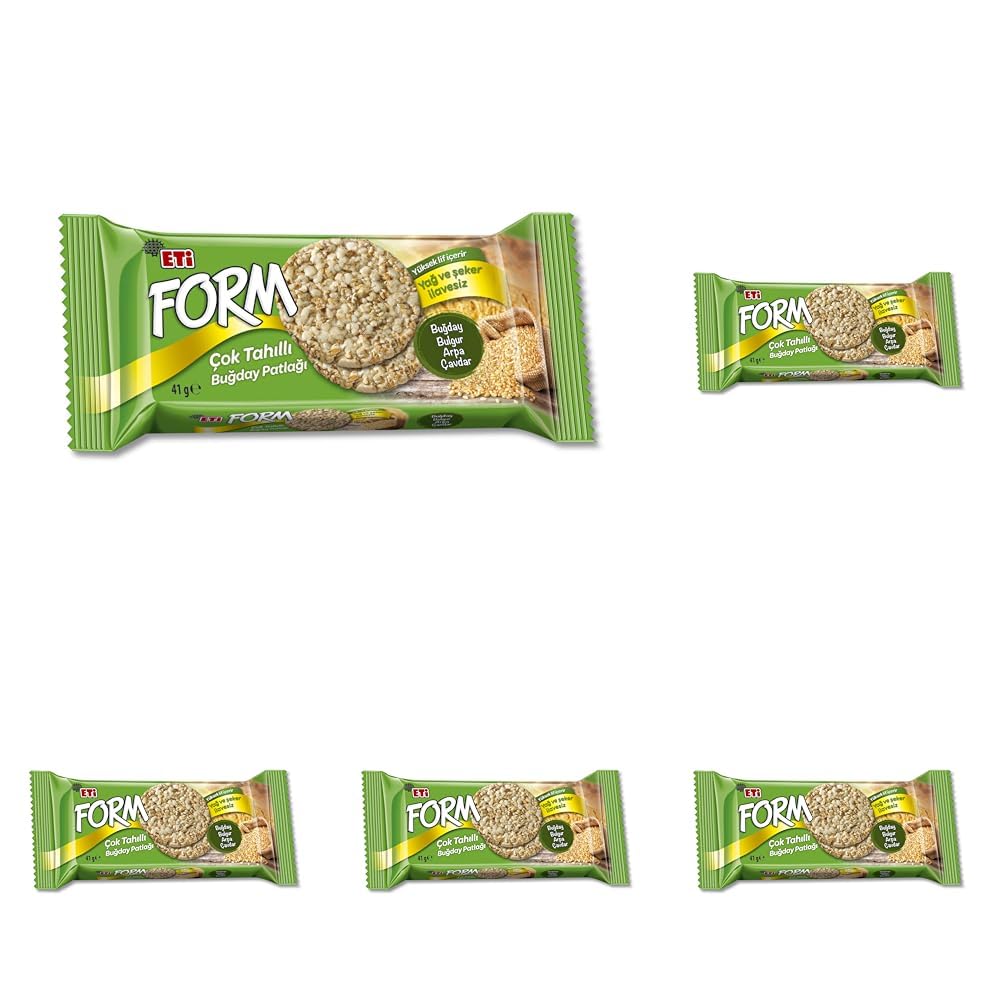 Eti Form Çok Tahıllı Buğday Patlağı 41 g 5li paket
