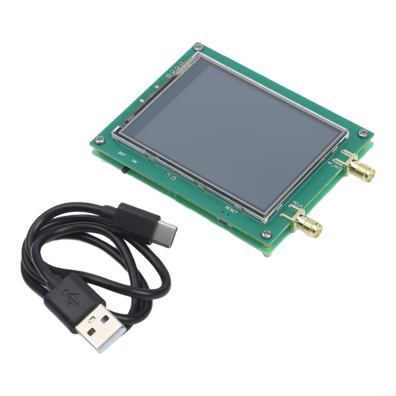 Generatore di segnale 23.5-6000MHz MAX2870 Modulo sorgente RF con touch screen | Basso rumore 0.5PPM TCXO | Controllo| Per interfaccia SMA per la misurazione di test