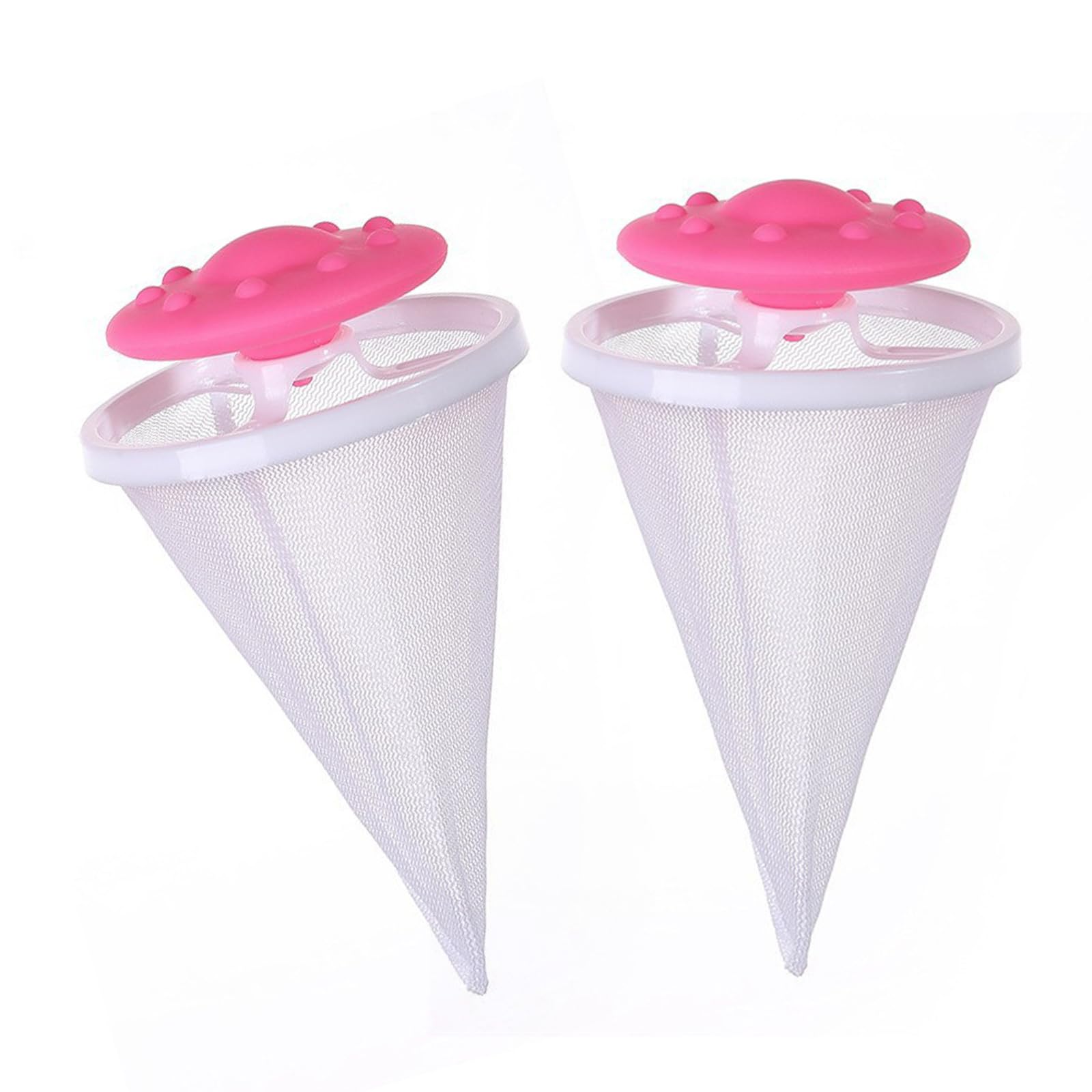 2pcs Floating Meshes Laundry Hair Catcher Hair Filtering Meshes Bag for Washing Machine Pet and Lint Remover Washing Machine Lint Remover
