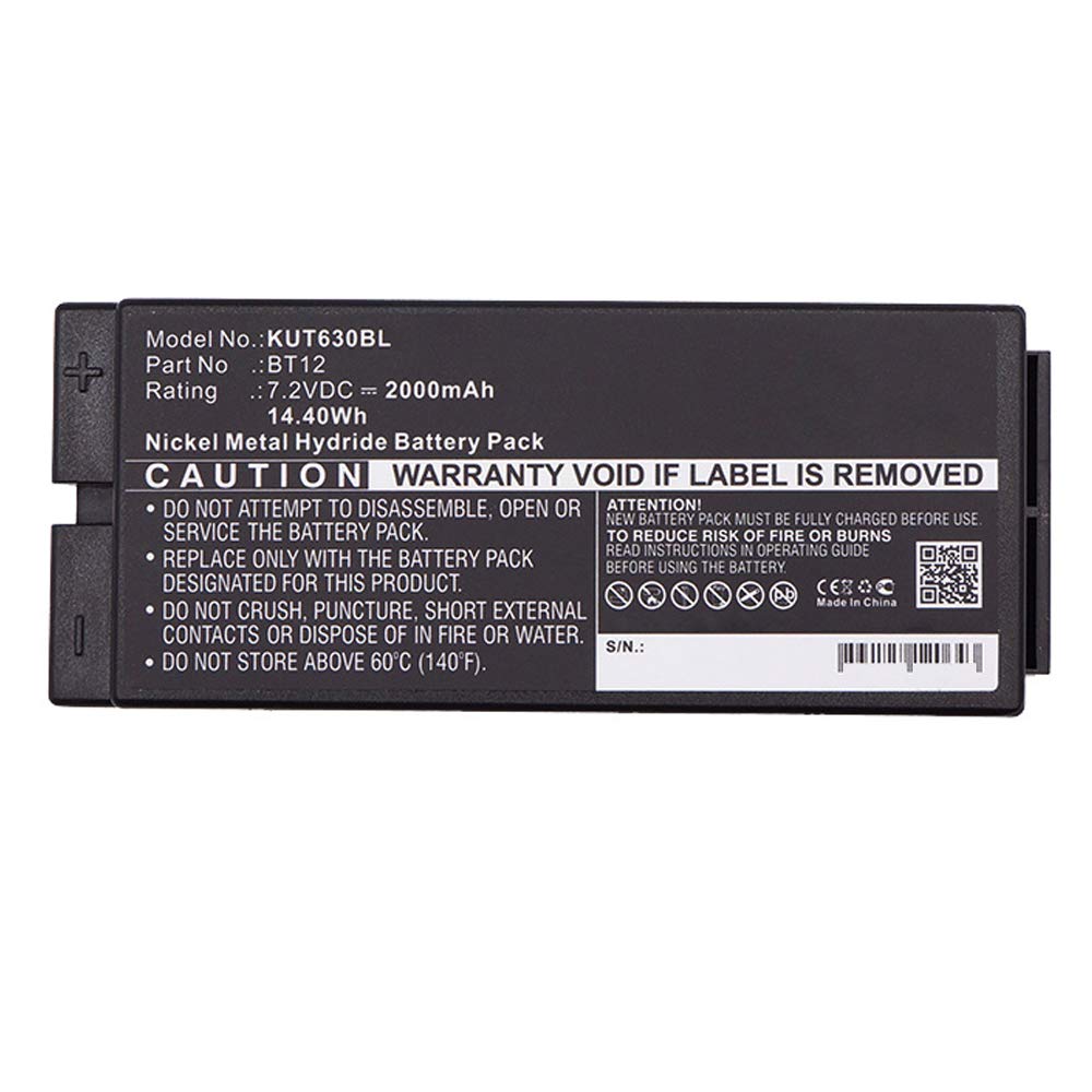 subtel 2X Batería Compatible con Ikusi BT12, TM 60/1, 2303696 | 2x, (2000mAh-7.2V-NiMH), Control Remoto Batería, para Ikusi TM63, TM64 02, TM 60/2