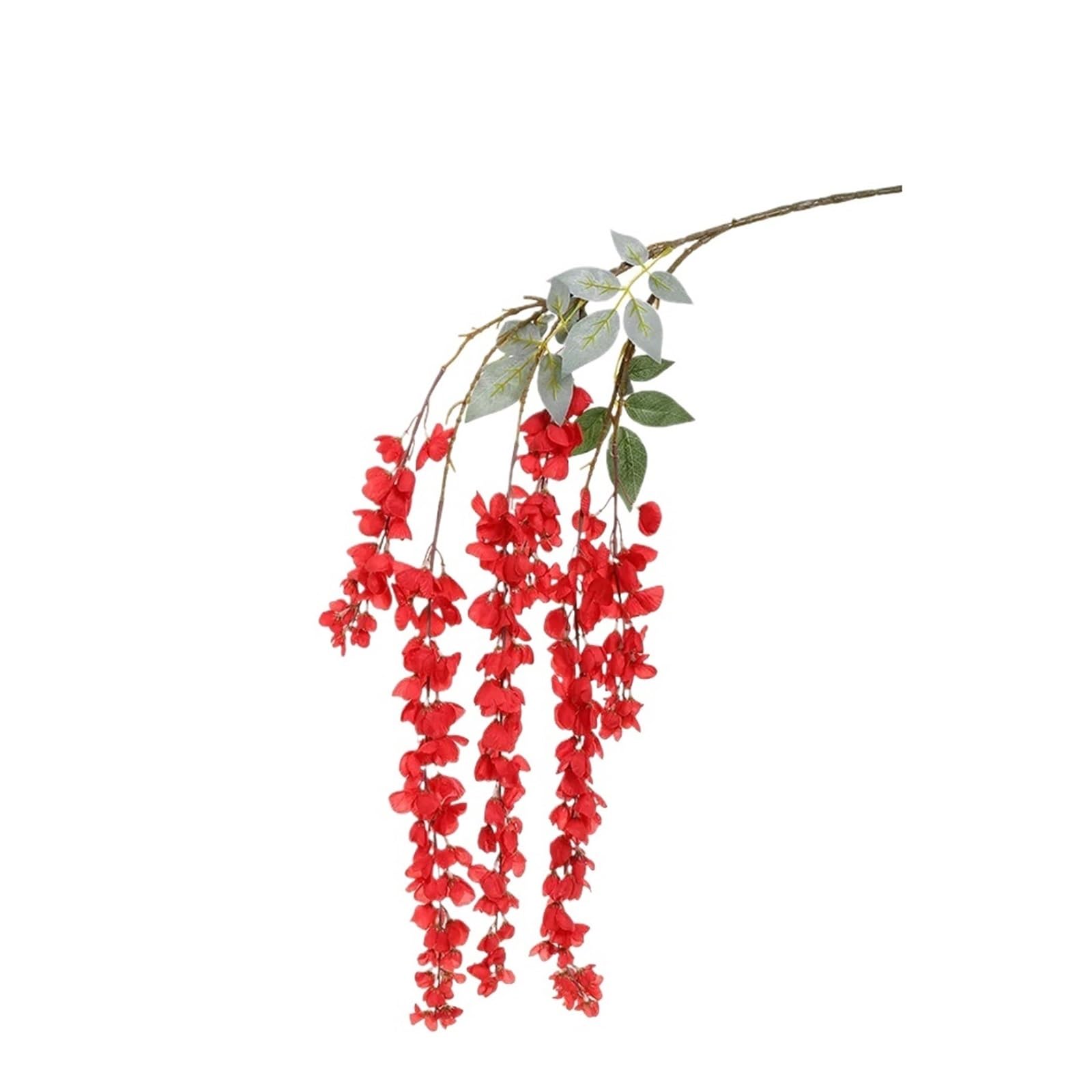 Casetlong 1Pcs 108CM Artificial Flowers Fake Flower For Home Decor Garden Wedding Decoration Outdoor Arrangement Accessories(Red)