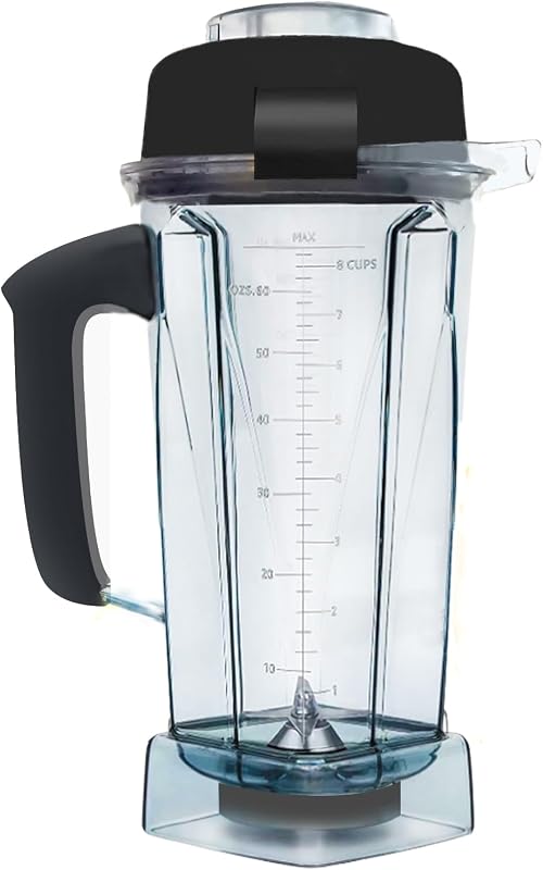 Blender Pitcher 64oz, Compatible with Vit 5200 5000 5300 6300 VM0101 VM0103 VM0197 Classic/Commercial Series, Blender Container Jar Cup,Updated Prevents Rust and Leaks,10 Years Warranty