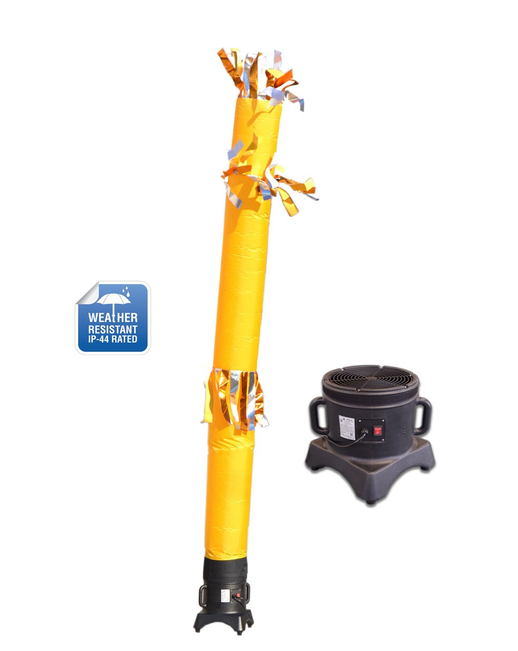 AirRanger Reflective Inflatable Bird Scare Deterrent Set with Weather-Resistant Blower, 12-Feet