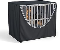 Vista 1 de Funda para jaula para perros de metal para todo tipo de clima, protección para interiores y exteriores, resistente al viento, lluvia, resistente al