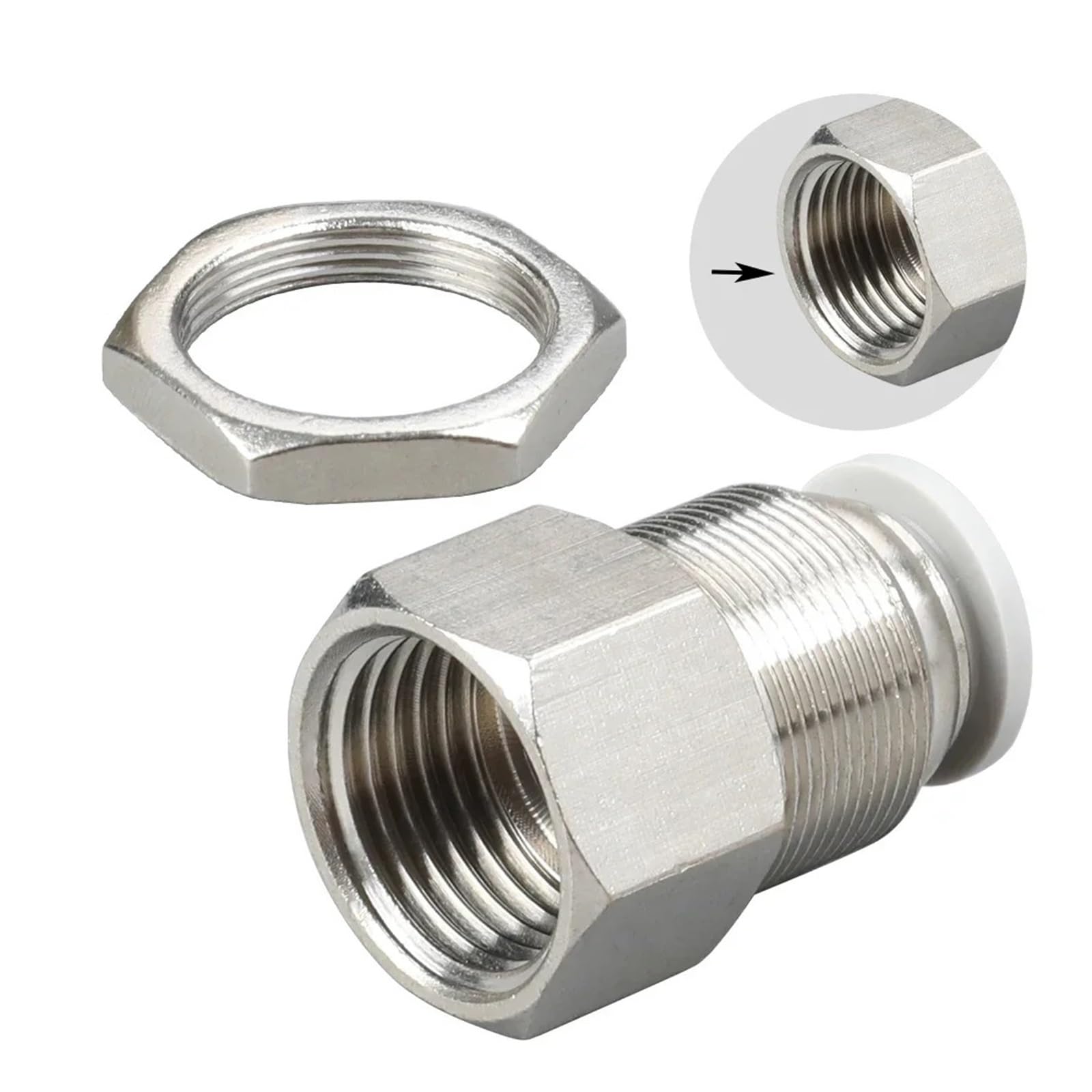 5/10 Stück pneumatische Schottverschraubung 4 mm 6 mm Luftschlauchanschluss Steckverbinder R 1/8 1/4 3/8 1/2 Fittings Set 8 mm 10 mm(4 (Hose O.D. 4MM),02 (BSP1-4) 5pcs)