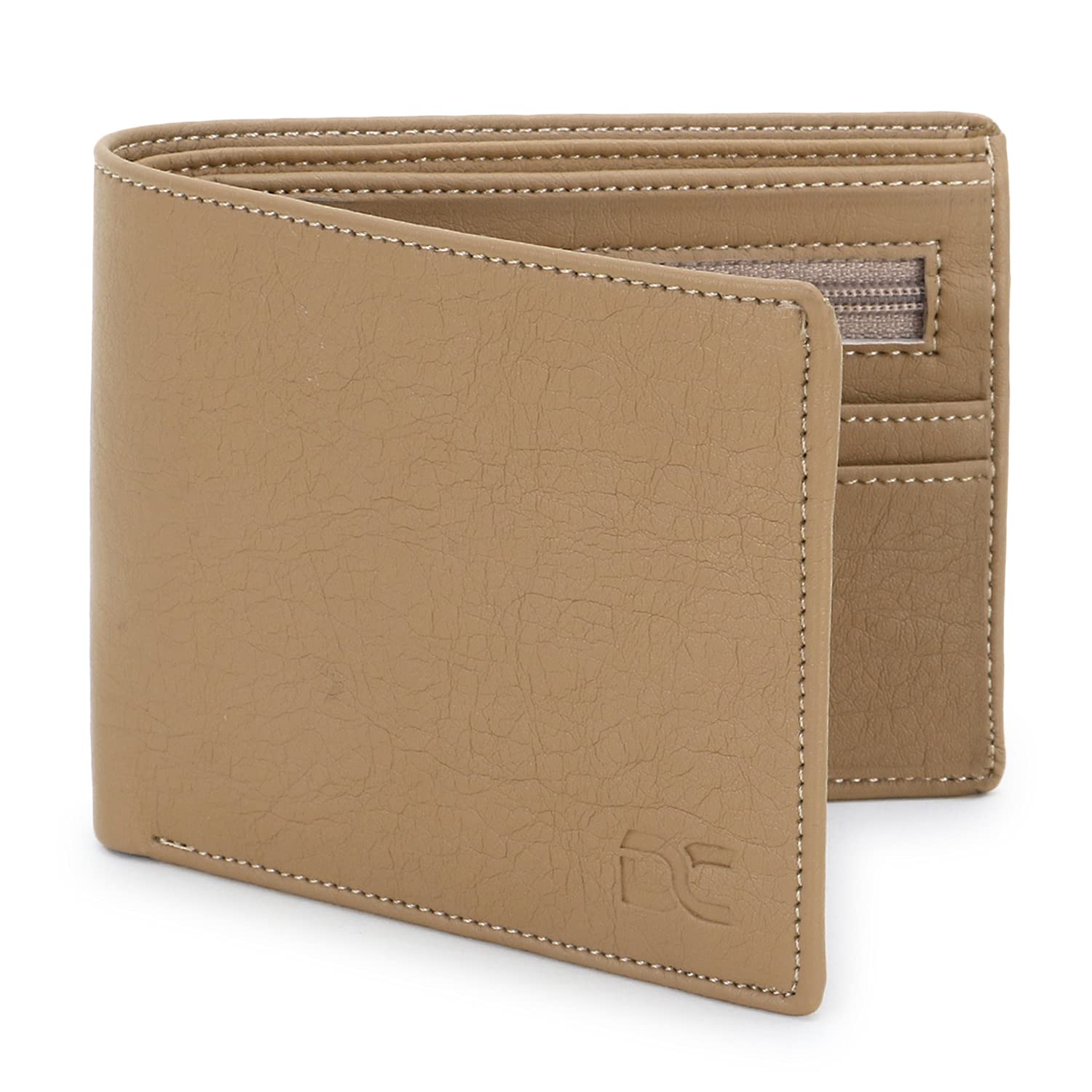 Beige Men's Wallet (DC Premium Genuine Leather Wallet)-image-7