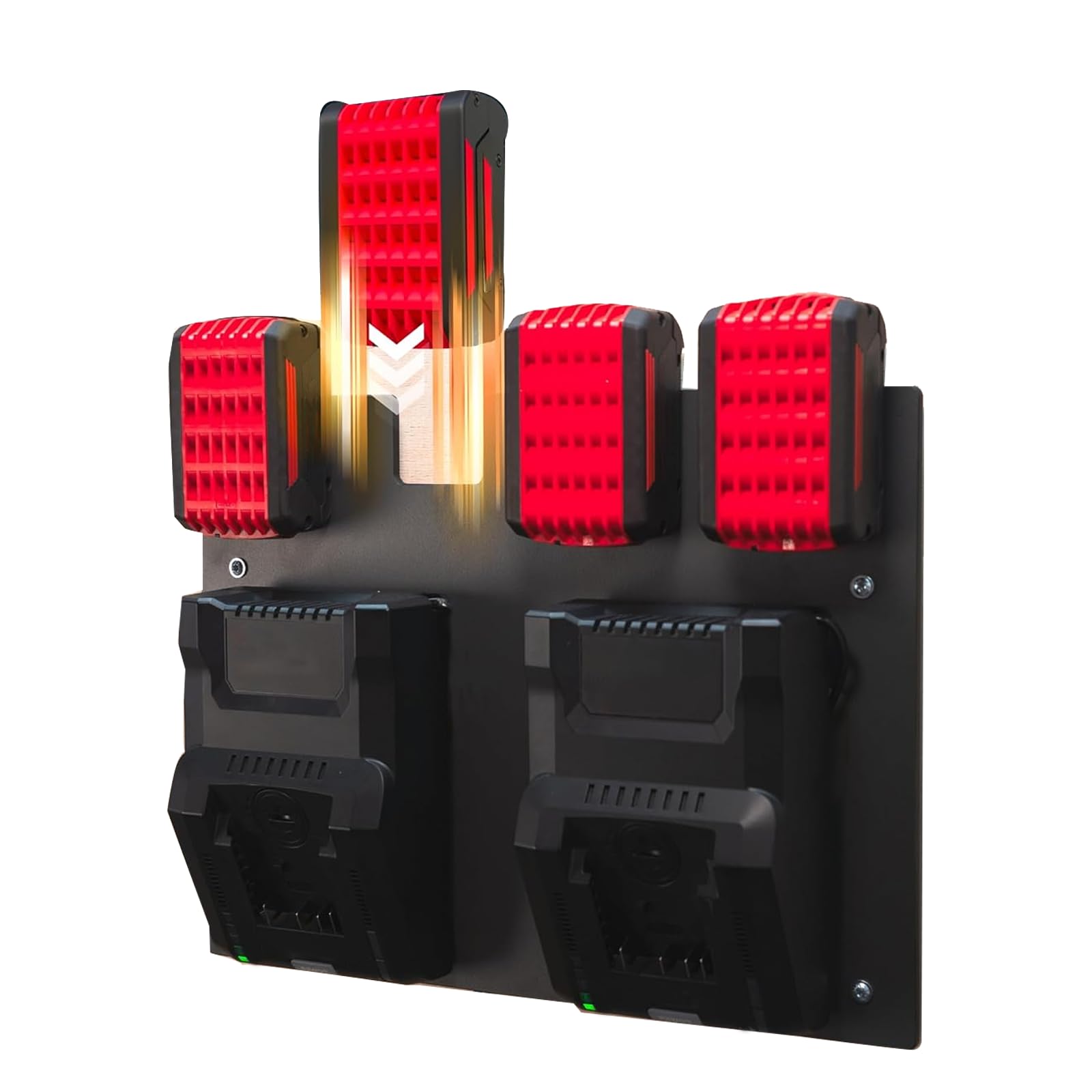 Support mural de batterie robuste pour batteries sans fil 1 à 4 professionnels et piles Sto Solut de qualité supérieure pour accessoires nized