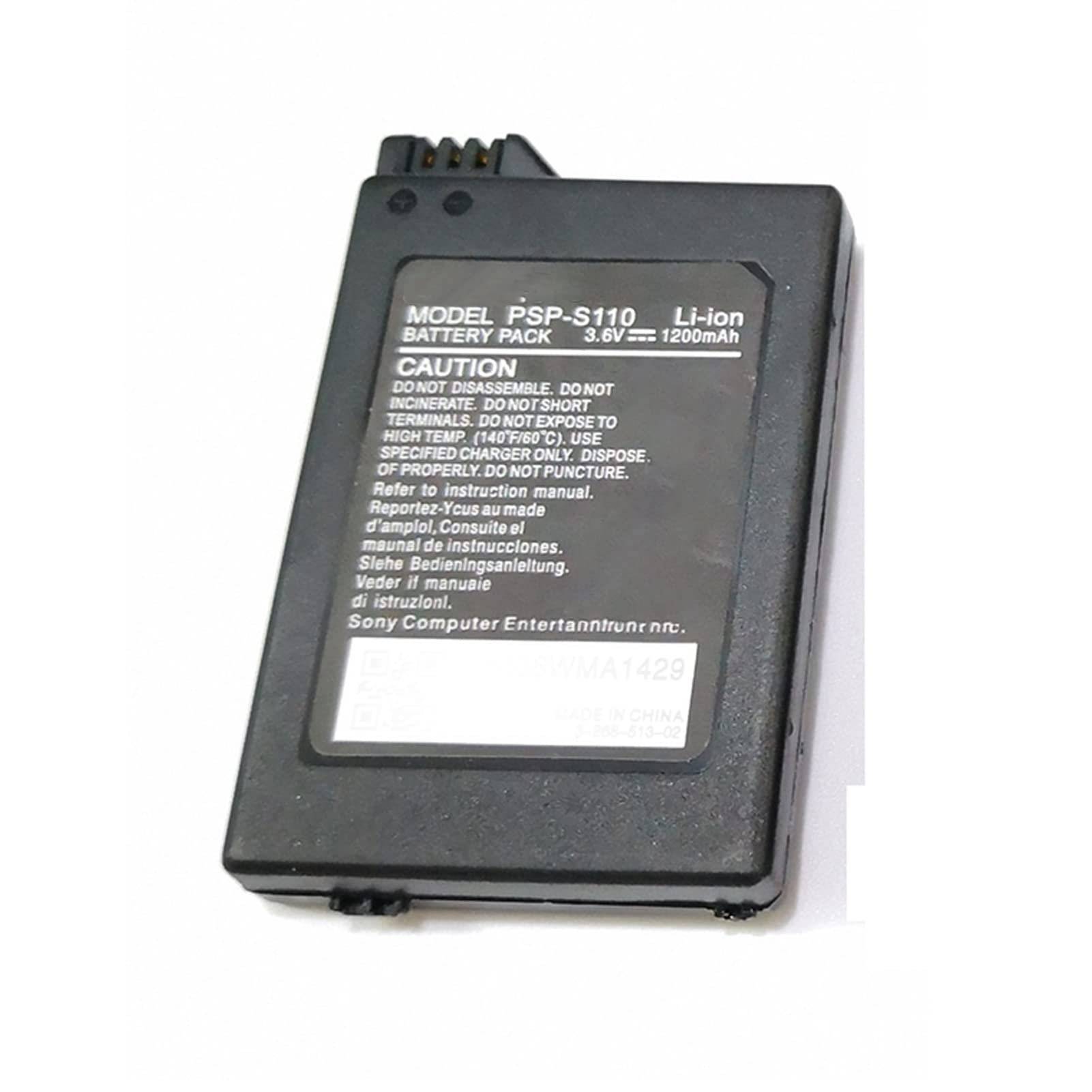 Batteria di Ricambio da 1200mAh per PSP 2000 3000 Console Universale, Batteria agli Ioni di Litio 3.6V, Accessorio ad Alta Capacità per Giocate Prolungate