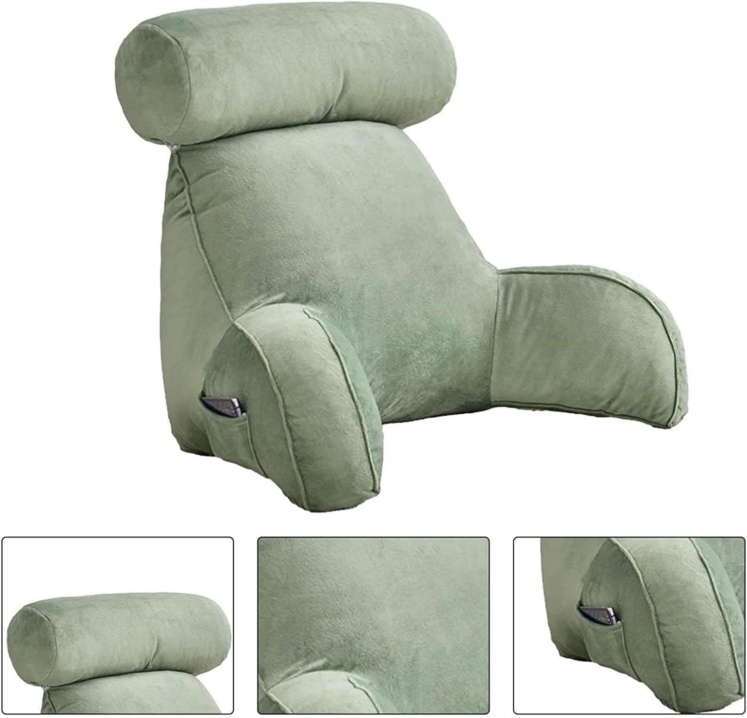 Coussin De Lecture Et Soutien Dorsal Pour Lit Et Canapé - Confort Optimal Avec Poche Et Poignée De Transport