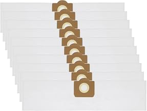 SPARES2GO Microfibre Bags compatible with V-TUF Mini M Class Extractor Vacuum VTUF MINIHSV Dust Buddy Bag (Pack of 10)