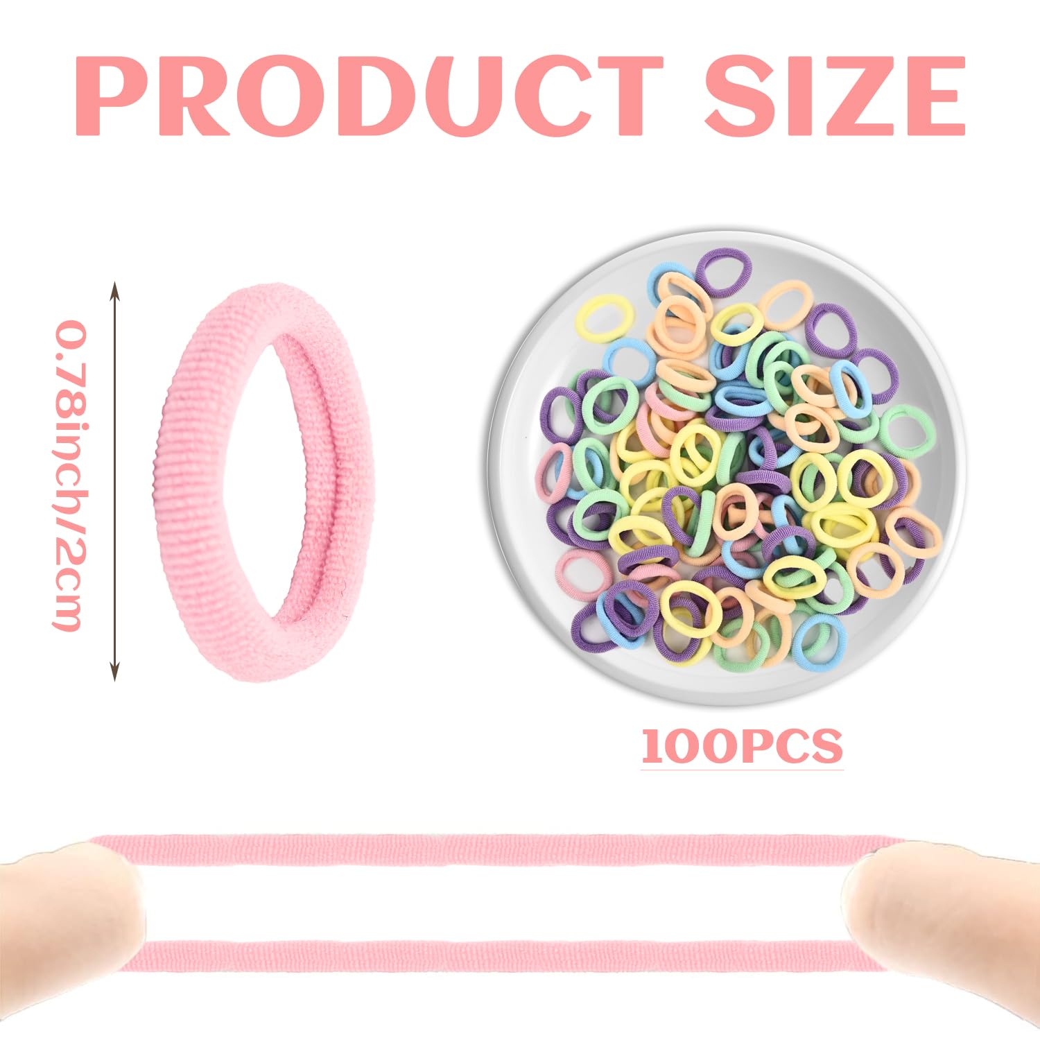 100 Pcs Baby Hair Bands - Image 2