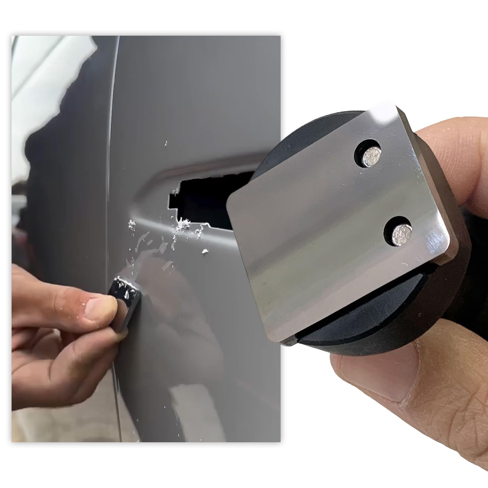 Set di rimozione dei graffi sulla carrozzeria dell'auto, in acciaio, per appassionati e proprietari di auto, strumento di rimozione per auto