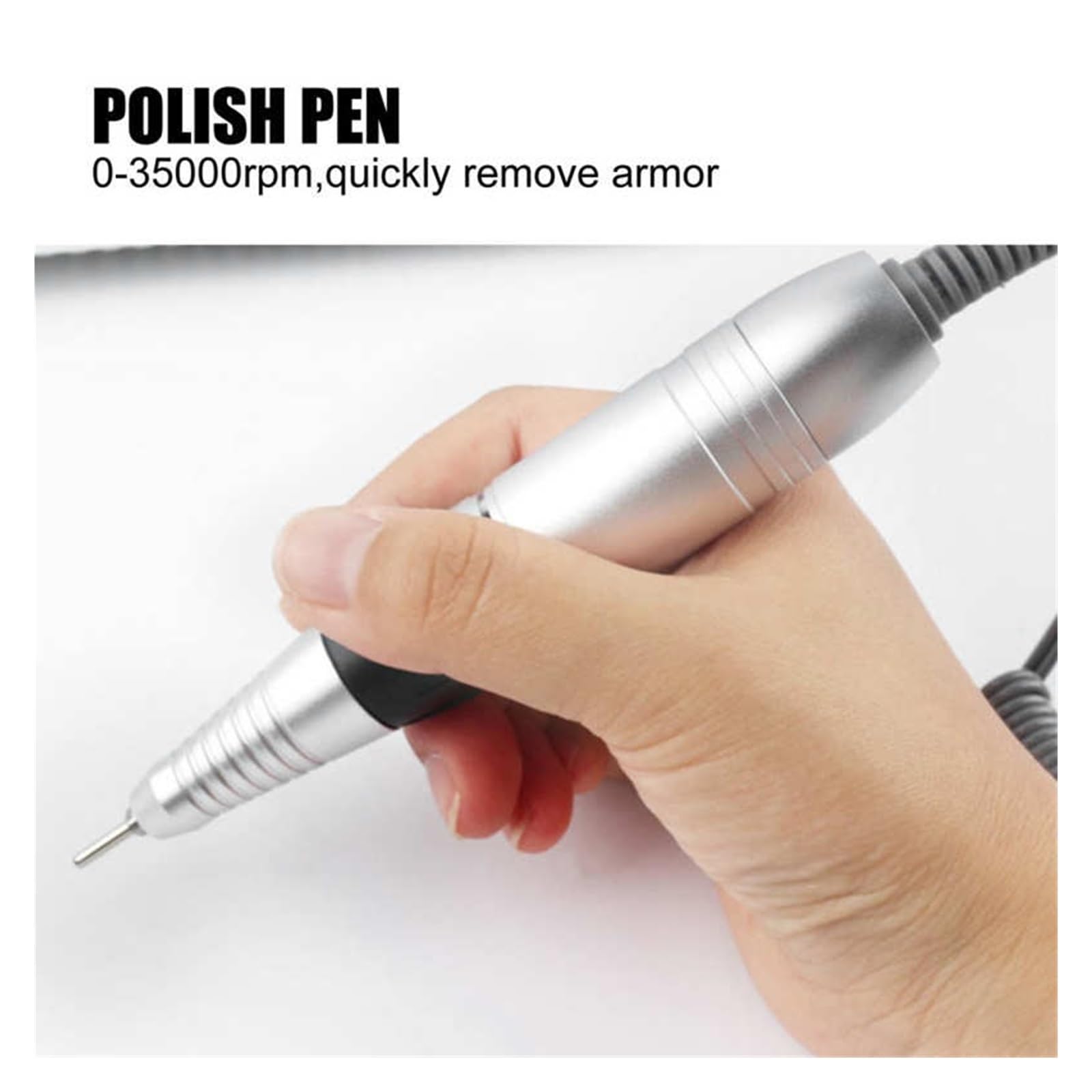 Aspirador Uñas, Colector de polvo de uñas 4 en 1 de 80W, pulidor de l UV, taladros de uñas, lámpara de iluminación, almohadilla de mano, aspiradora, dispositivo de salón de uñas, para colector de pol