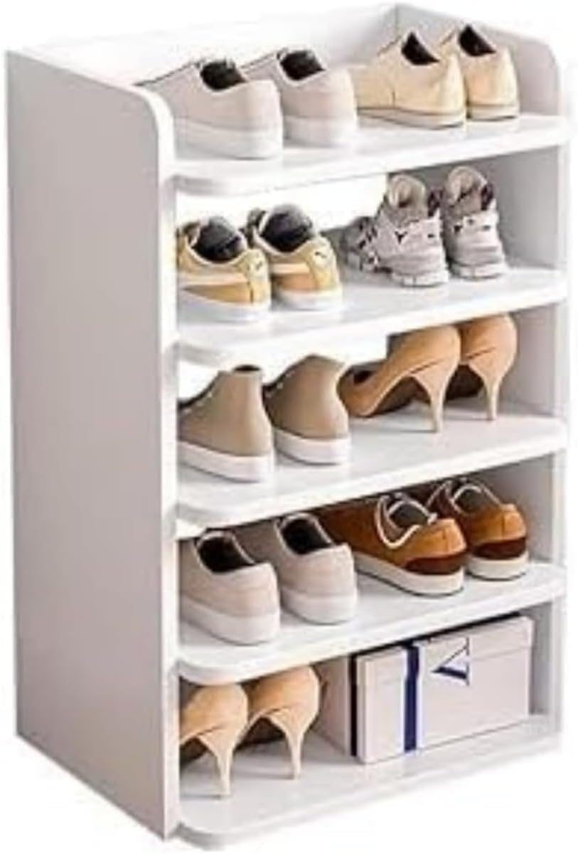 WhiteForest シューズラック 木製 スリム シューズボックス 縦長 下駄箱 靴箱 スリッパシューズラック 靴収納キャビネッ