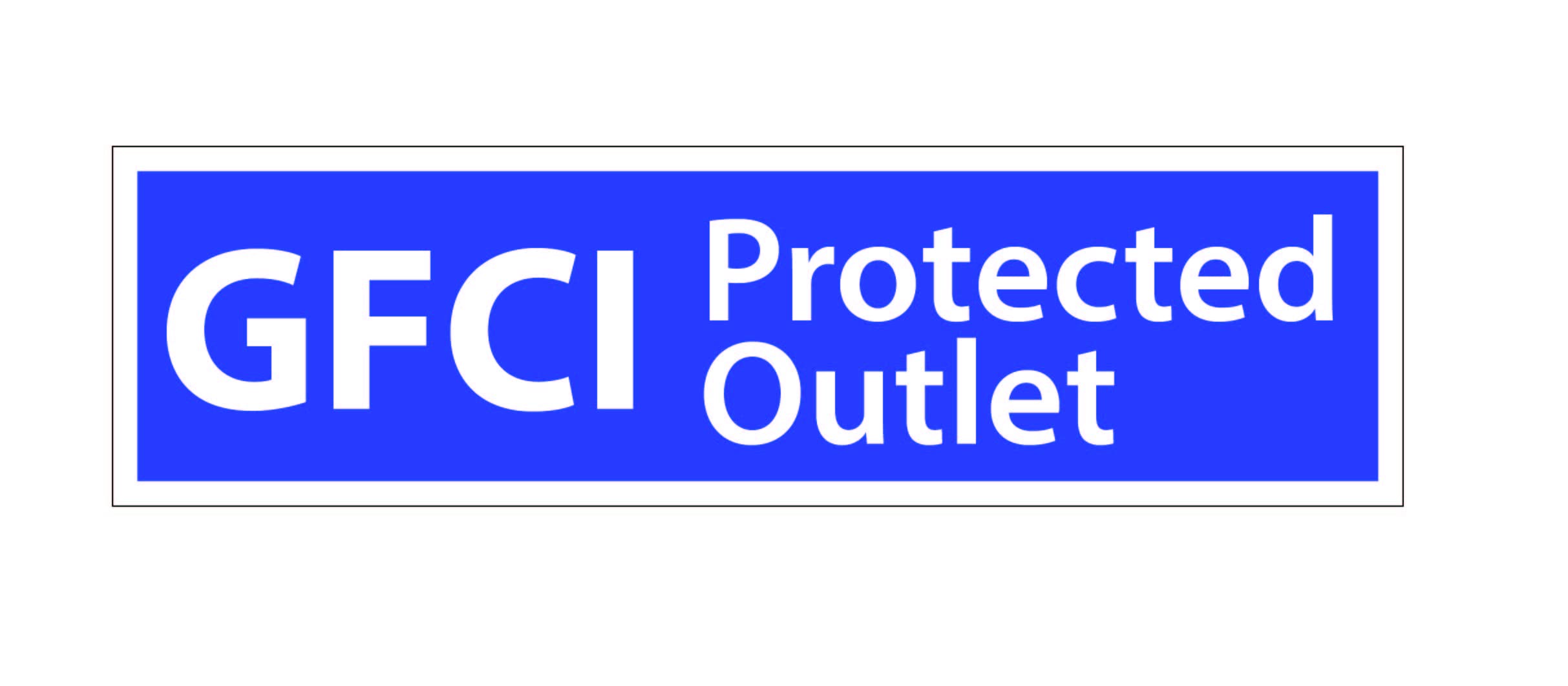 100pcs AFCI GFCI Outlet Stickers | "No Equipment Ground" Labels For Electrical Outlets | 0.27 X 1 Inch Clear