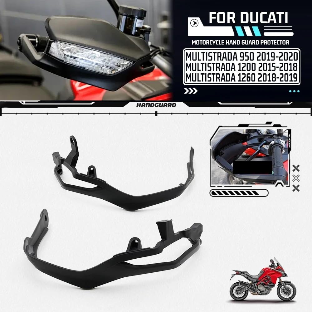 Fit For Ducati MULTISTRADA MTS 950 1200 1260 MTS950 MTS1200 Motorcycle Hand Guard Handguards Protector Handlebar Protection Bracket Sprzęt ochronny