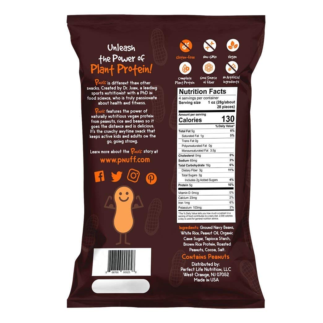 Pnuff Crunch Baked Peanut Puffs Healthy, Low Carb Peanut Butter