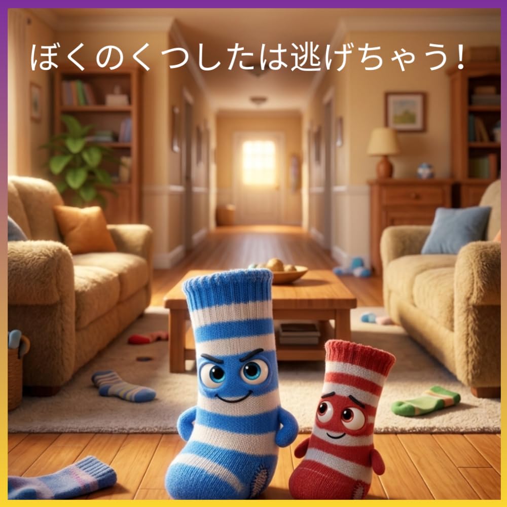 ぼくのくつしたは逃げちゃう！: 勇気と友情、そして自分を信じる心を見つける、心あたたまる絵本