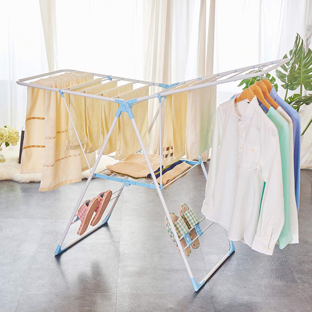SOVORM Wäscheständer, Wäscheständer Mini, Fensterbank-Wäscheständer, zusammenklappbarer Flügel-Typ, Balkon, Innen-T-Modell-Wäscheständer The New