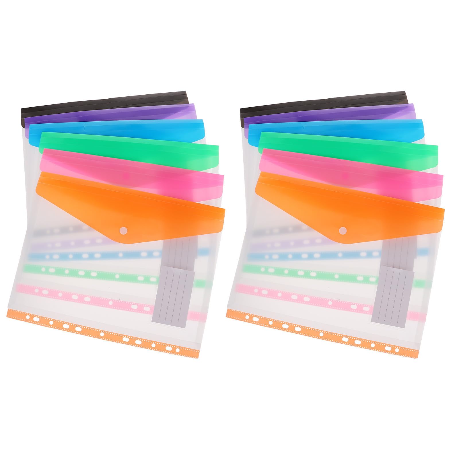 Protector de archivos Blinder A4 de 11 agujeros y 12 piezas de plástico PP para oficina 8