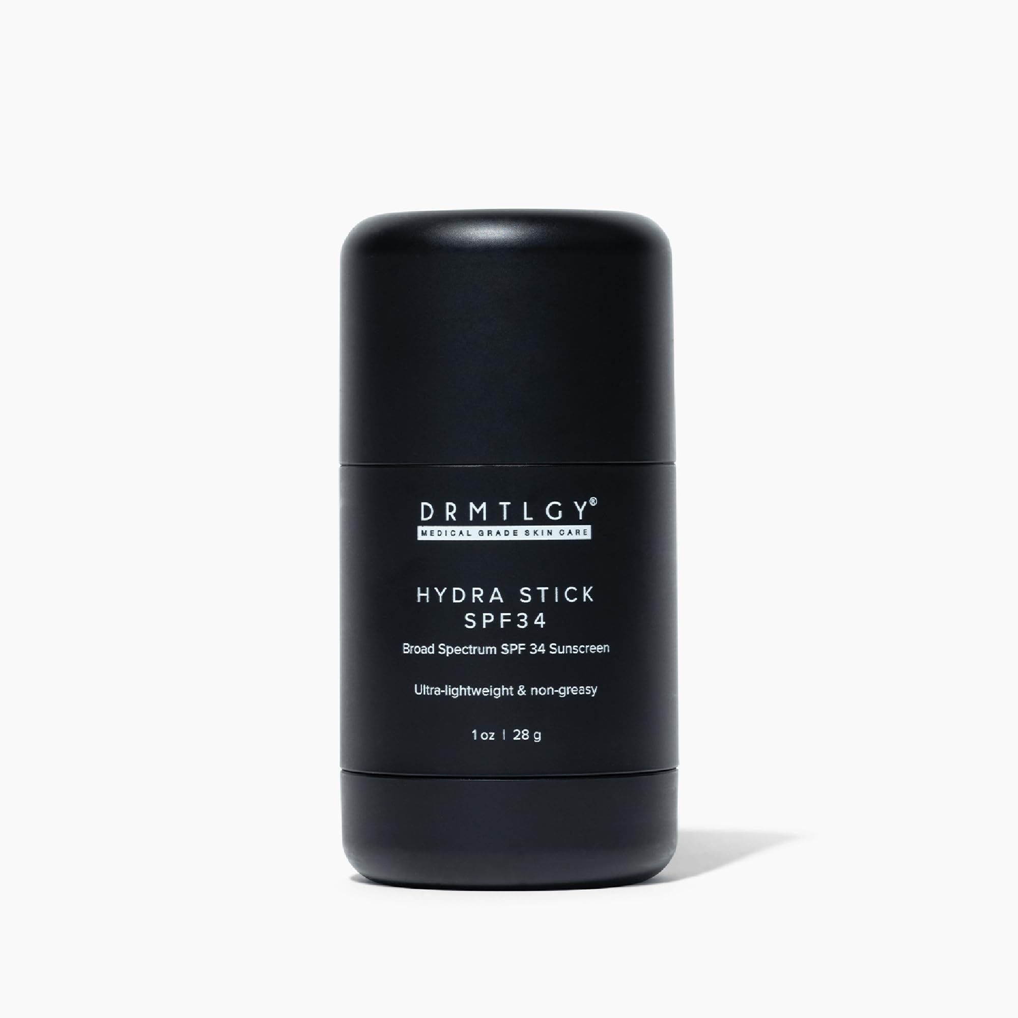 DRMTLGY Bar Sunscreen Stick SPF 34 – Invisible, Mess-Free Face & Body Mineral Hydra Stick with Squalane, Aloe & Coconut Oil – Water-Resistant Broad Spectrum Sun Screen for All Skin Types
