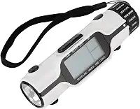 Oreilet Relógio de viagem de horário mundial, com visor de fundo leve, multifuso horário, despertador digital de viagem, portátil, 3 LEDs brilhantes para viagens