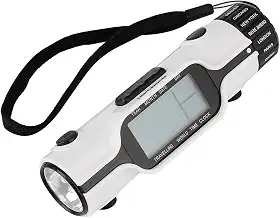 Oreilet Relógio de viagem de horário mundial, com visor de fundo leve, multifuso horário, despertador digital de viagem, portátil, 3 LEDs brilhantes para viagens