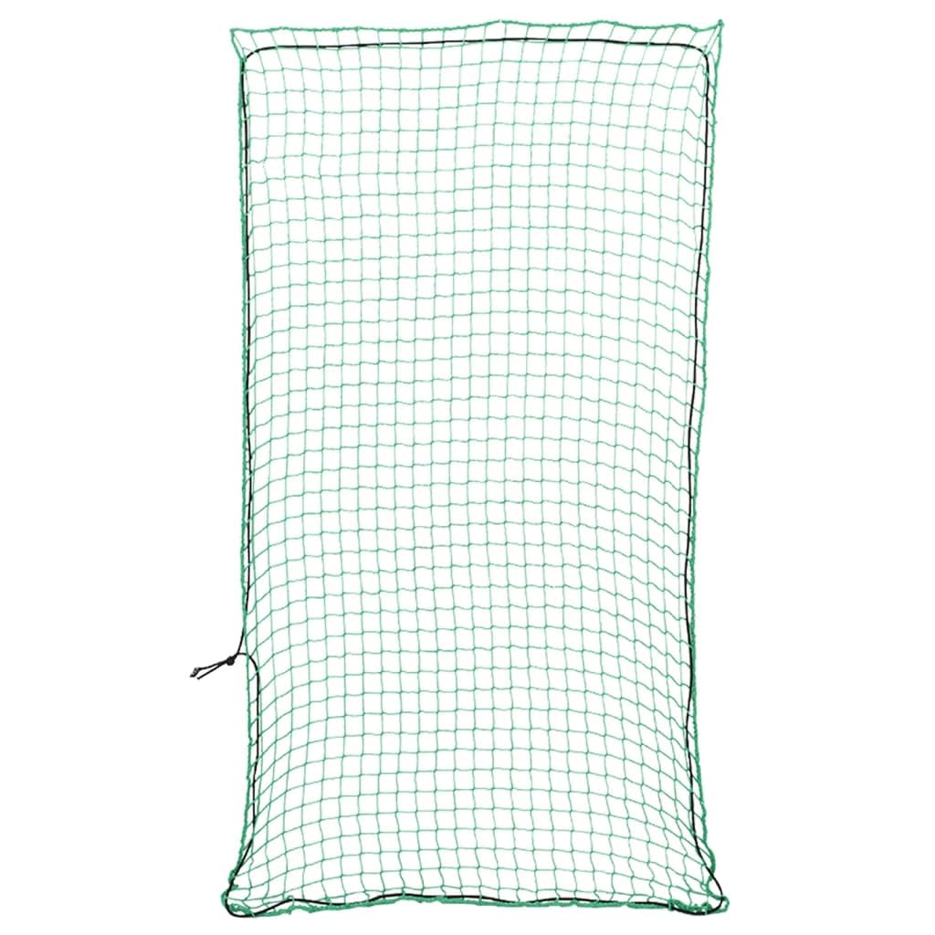 Anhängernetz 6x3 m Ladungssicherung mit Gummiseil, Abdecknetz für Pkw Anhänger LKW, Reißfestes Sicherungsnetz für Transport, Maschenweite 45x45mm Grün