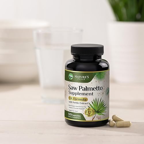 Miniatura 9 de Saw Palmetto - Suplemento de próstata para hombres, potente fórmula 3X con ortiga y extracto de semilla de calabaza para la salud de los hombres,