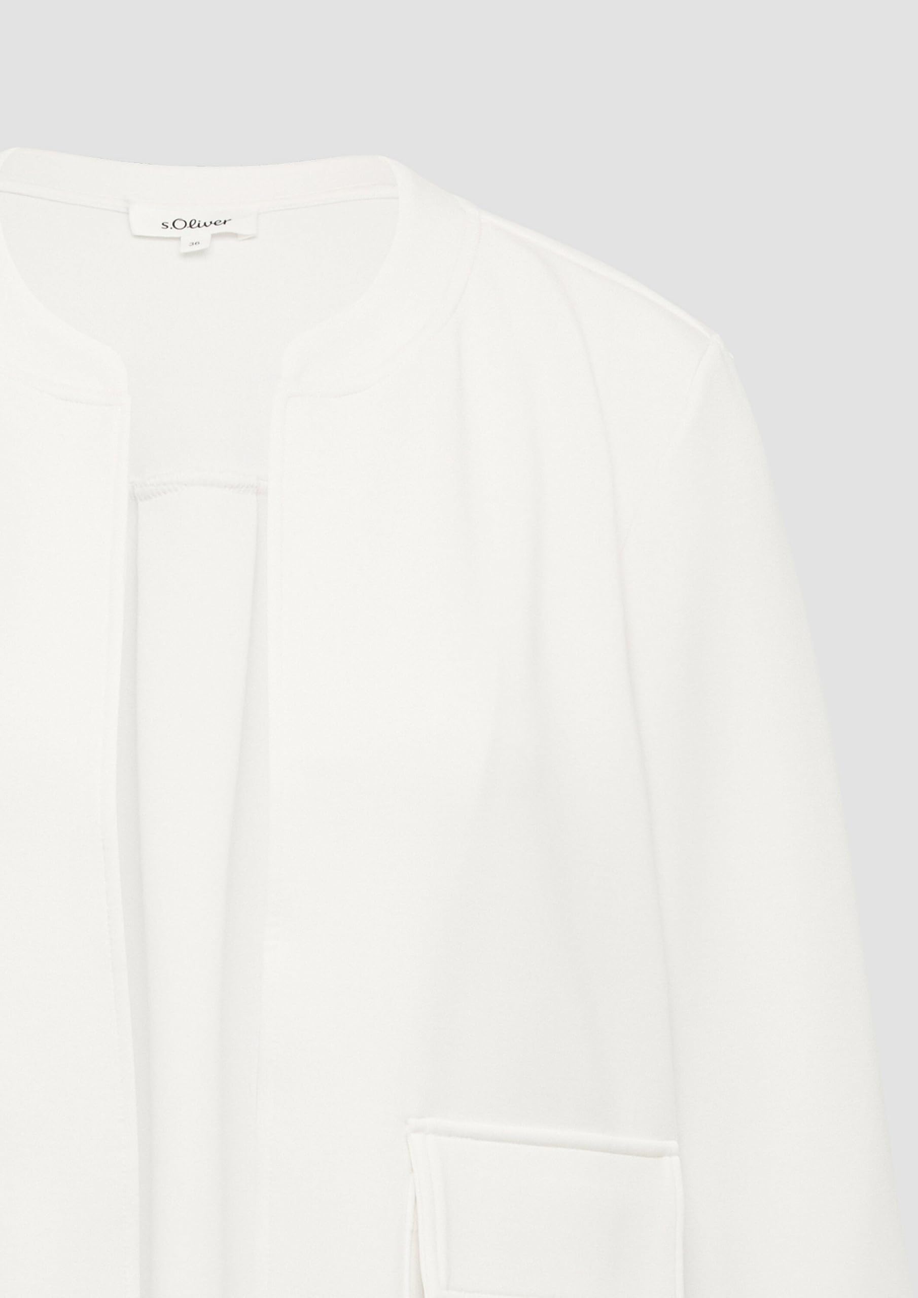 s.Oliver Scuba-Sweatjacke mit Faltendetail