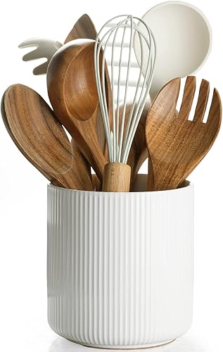 Vista 24 de getstar Soporte grande para utensilios de cocina para encimera de cocina (7.2 pulgadas de alto x 6.2 pulgadas), soporte de utensilios de cocina