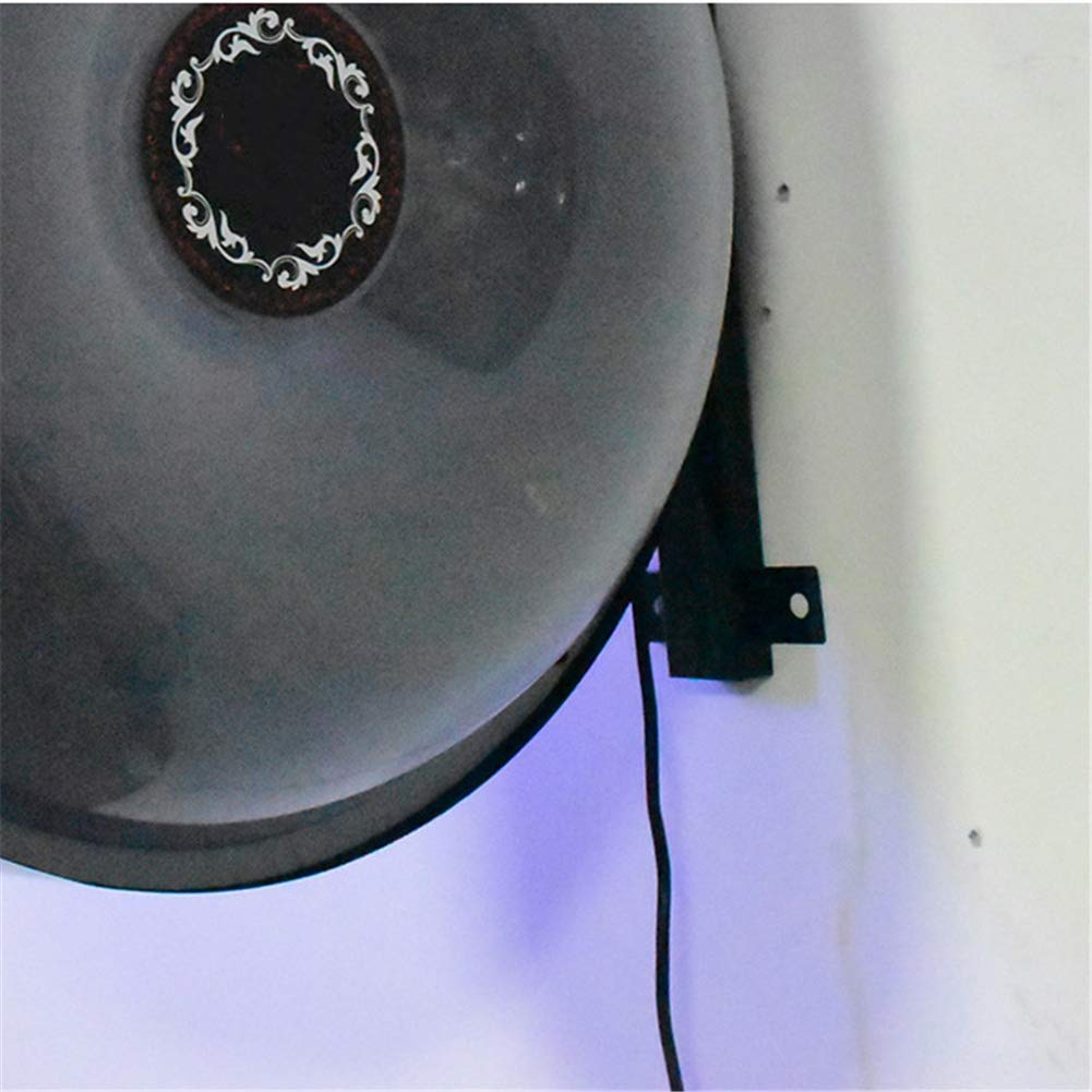 Pole Light, 17"/23 Windmill Style Barber Pole Light Illuminante Rotante LED Rosso Bianco Strisce Blu Lampada da Parete per Parrucchiere Negozio di Barbiere Segno 45 * 45 cm