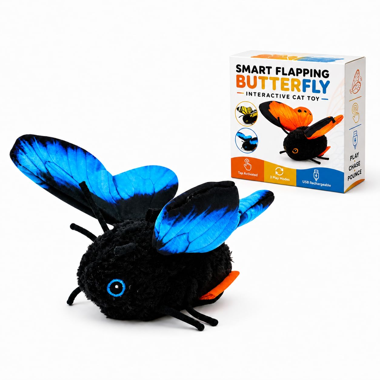 Juguete inteligente de mariposa que golpea las alas,C