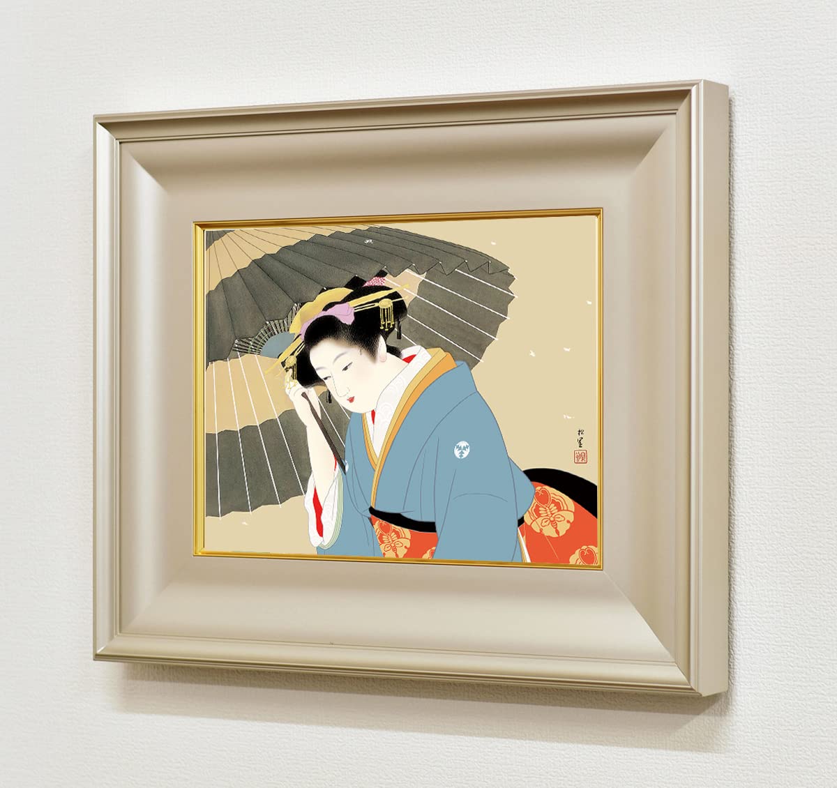 Amazon.co.jp: 絵画 上村松園 （うえむらしょうえん）・雪 （ゆき