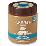 Barney Butter Almond Butter, Bare Smooth, 10 Ounce Jar, No Added Sugar or Salt, Skin-Free Almonds, No Stir, Non-GMO, Gluten Free, Keto, Paleo, Vegan