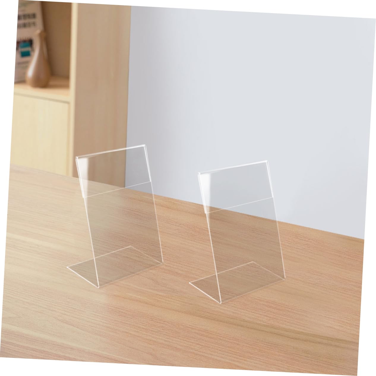 PRETYZOOM 5 Sätze Teiliges Acryl Preisschildhalter Transparent Stabiler Förmiger Aufsteller Für Markt Shop Restaurant Vielseitig Einsetzbar Hochwertiges Acrylmaterial Praktische 9 Stücke * 5