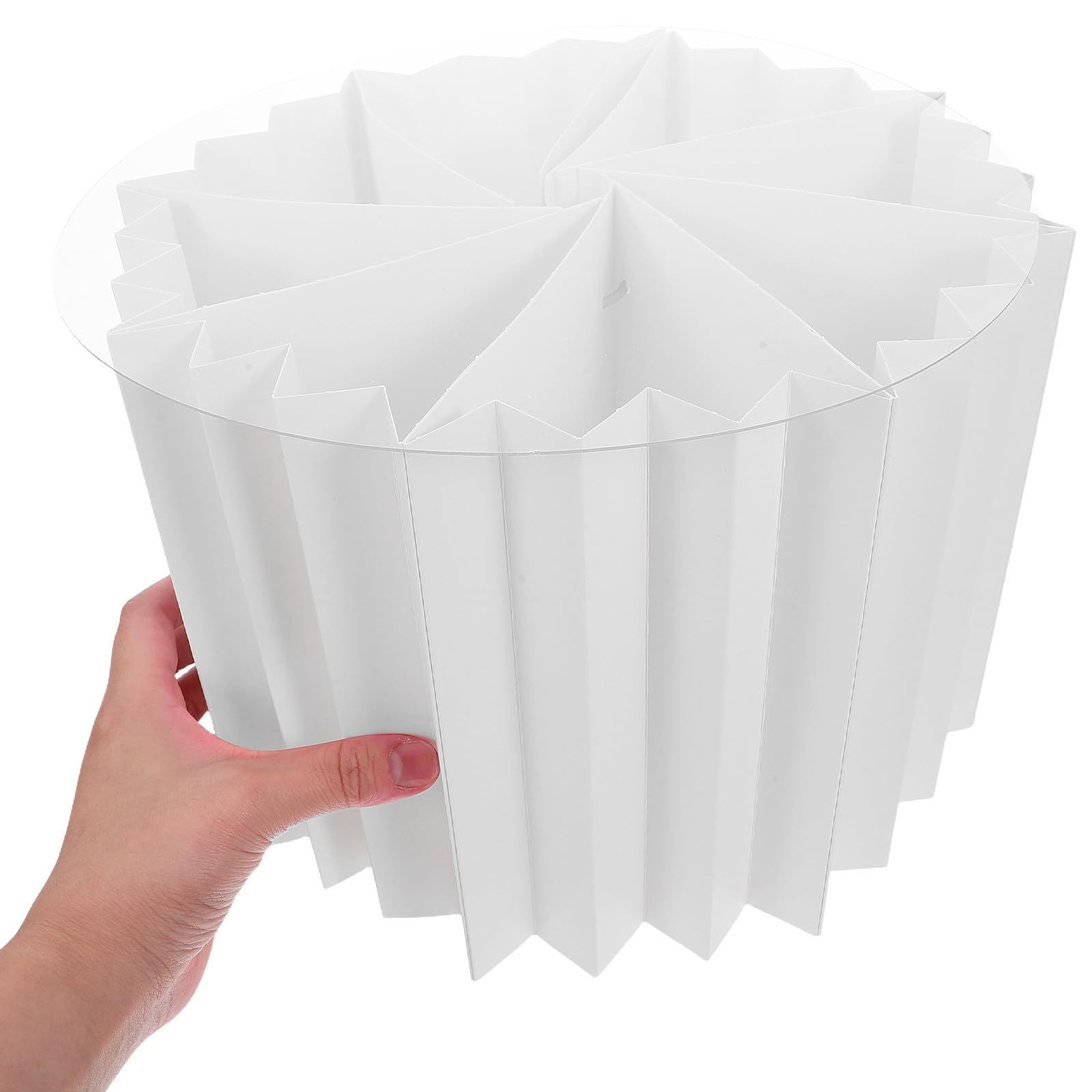 2 Piezas Soporte Plegable para Tartas de Columna Romana, Blanco