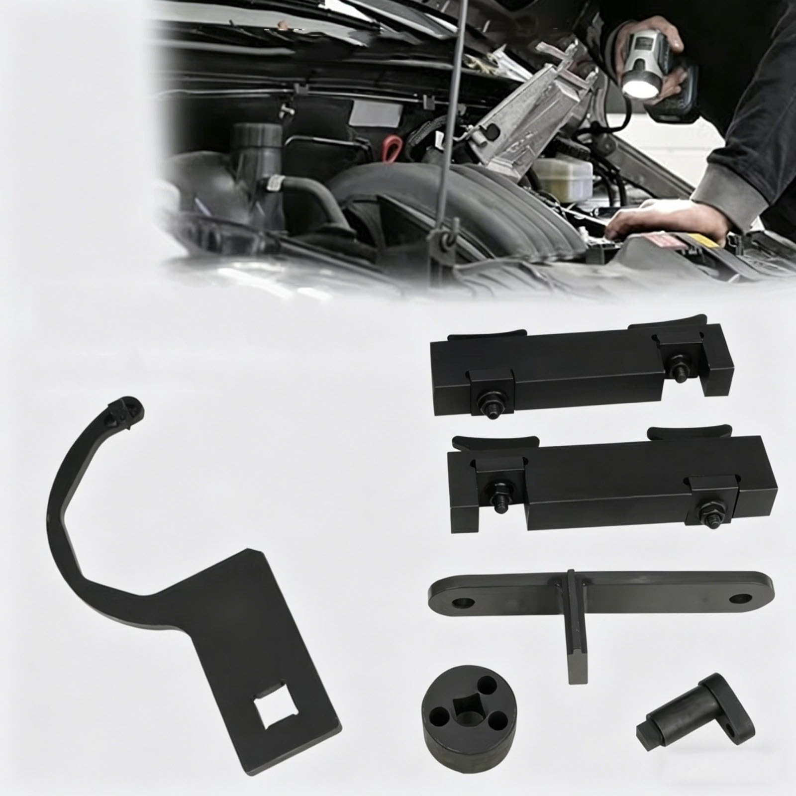 Set di Strumenti per la fasatura del Motore Compatibile con Land per Rover Auto Motore Allineamento Albero A Camme Strumento di Fasatura A Bloccaggio Kit Set Parti 3031447