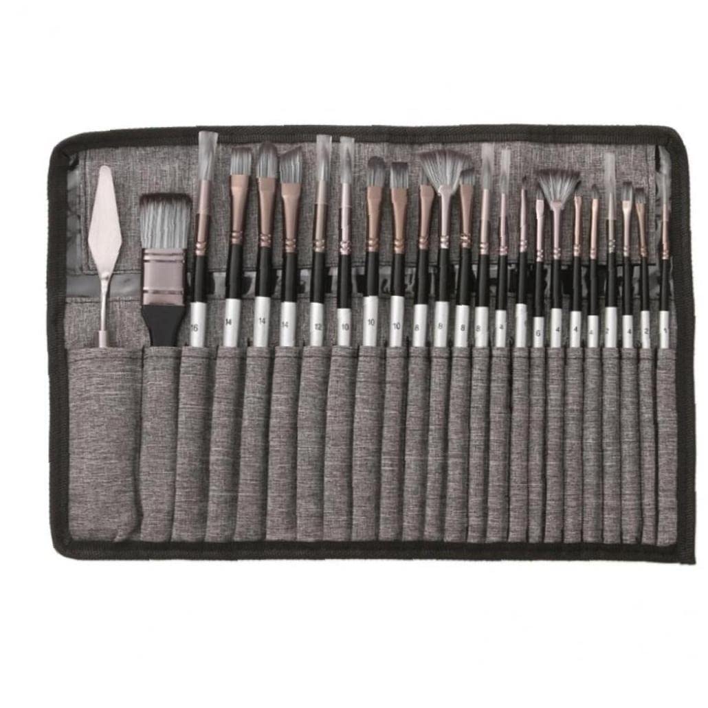 Pinceau peinture art et fournitures de dessin avec racloir bois