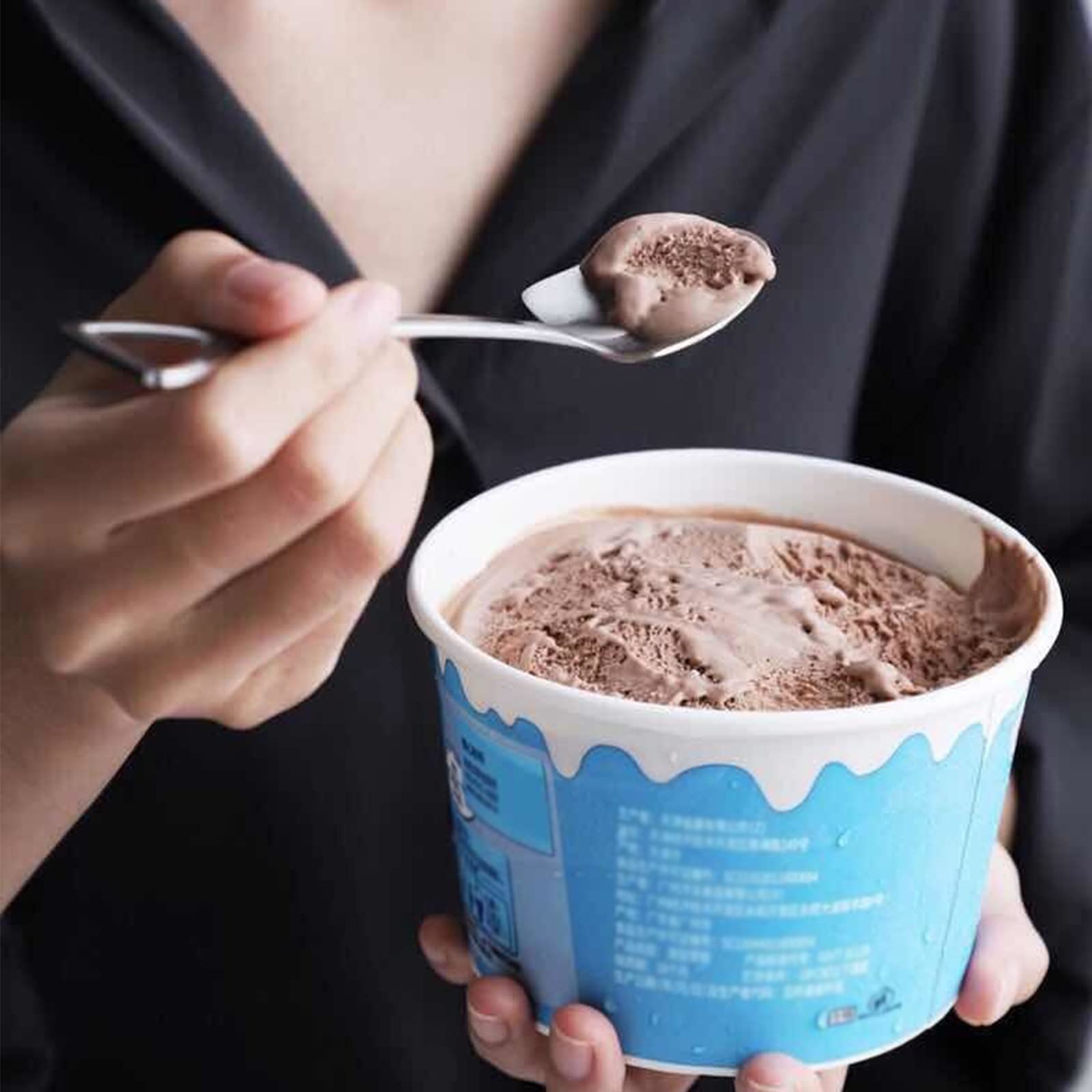 Set 10 Posate Da Frutta In Acciaio Inox - 5 Cucchiai Pala E 5 Forchette Vintage - Foto 5