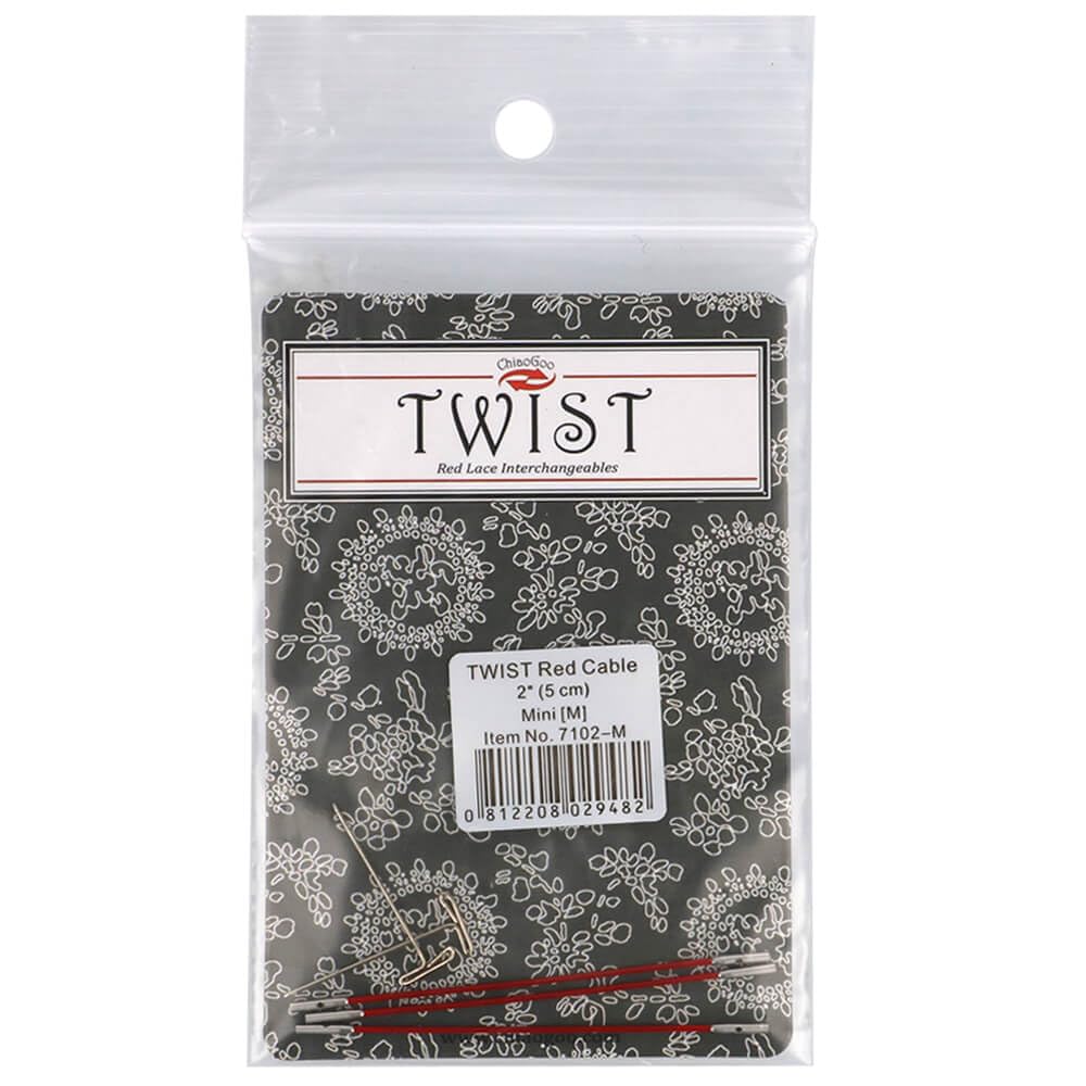 ChiaoGoo Twist RED Mini Interchangeable Cable 5 cm - 1 piece