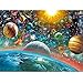 Produktbild MXJSUA 5D DIY Diamant Malerei Kits Volle Runde Bohrer Kristall Strass Bild Kunsthandwerk für Hauptwanddekor Universum 30x40 cm
