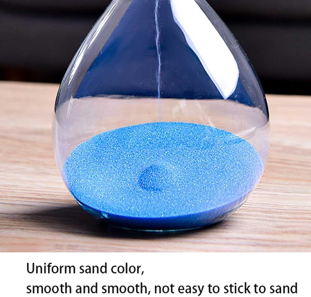 Temporizador de reloj de arena, reloj de cocina, temporizador de arena de vidrio de 60 minutos para aula, juego, decoración de oficina en casa, vidrio transparente con arena negra