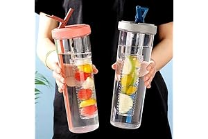 Simply Modern 30oz Infused Water Bottle with Straw & Fruit Infusion Chamber...