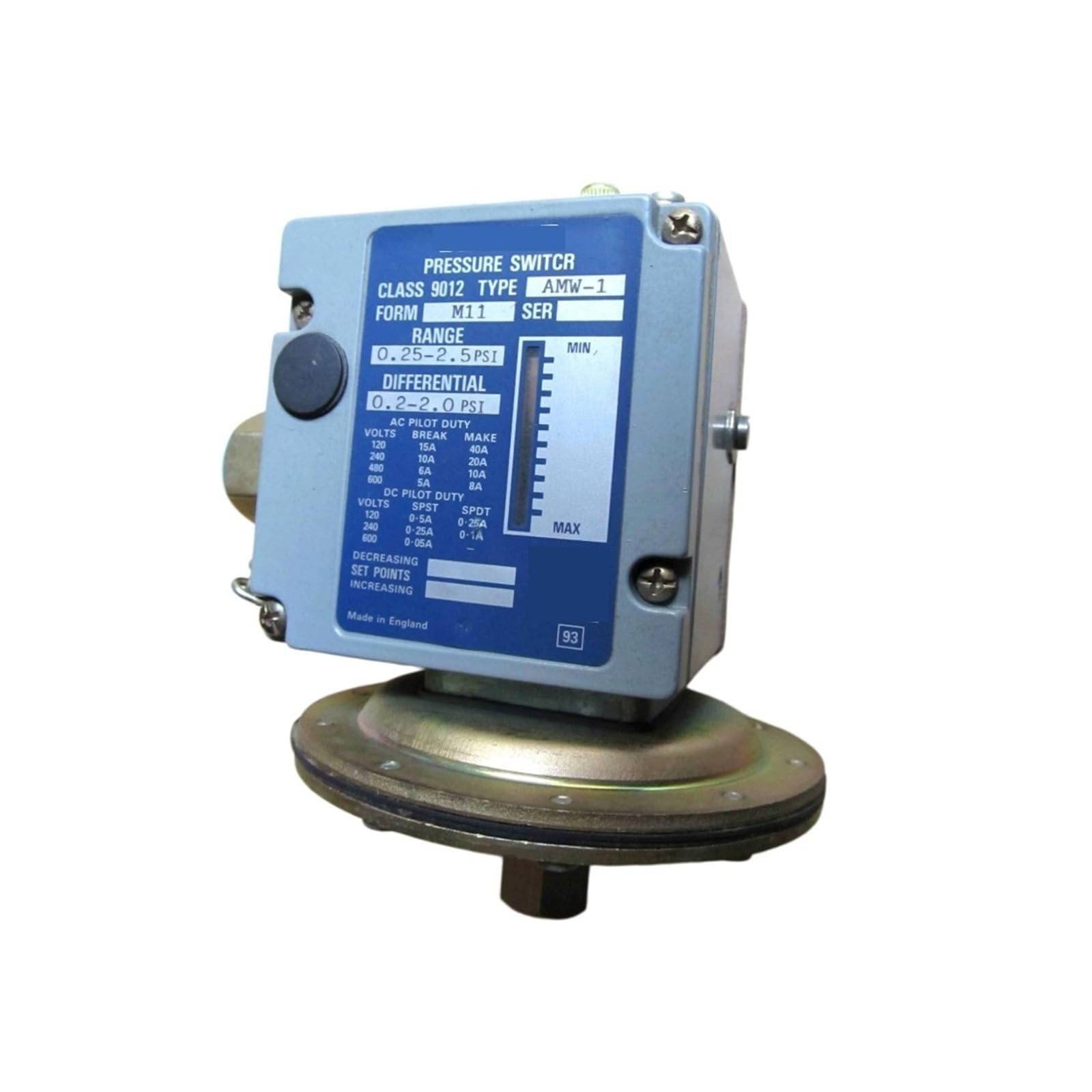 Sensor Presostato AMW-1 M11 CLASE 9012