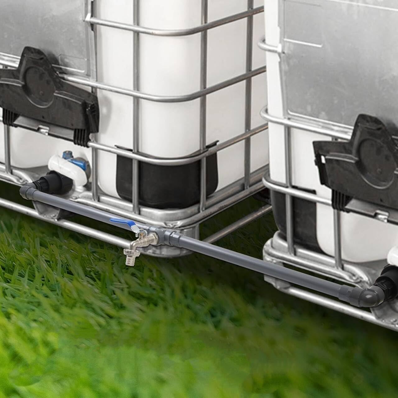 IBC zawór spustowy 3/4", adapter IBC, zawór spustowy, kran do zbiornika na wodę deszczową, kran wylotowy IBC