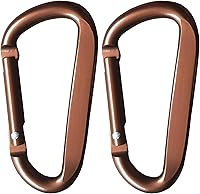 Vista 12 de Lindo clip de mosquetón, anillo Caribeener D de aleación de aluminio de 3 pulgadas, gancho de resorte para clip de llavero